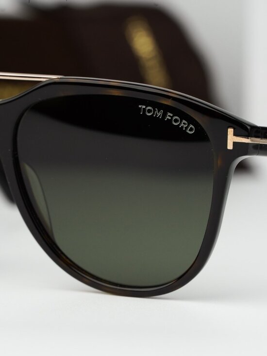 Tom Ford DAMIAN-02 Women Sunglasses Havana Green Pilot FT1098 52N NEW AUTHENTIC main image 6